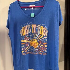 Maurices Blue 'Take It Easy' Graphic Tee